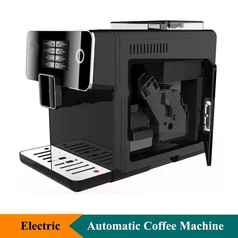 Commercial Automatic Espresso Coffee Machine With Water Box Electric Coffee Machine With Touch Screen Display