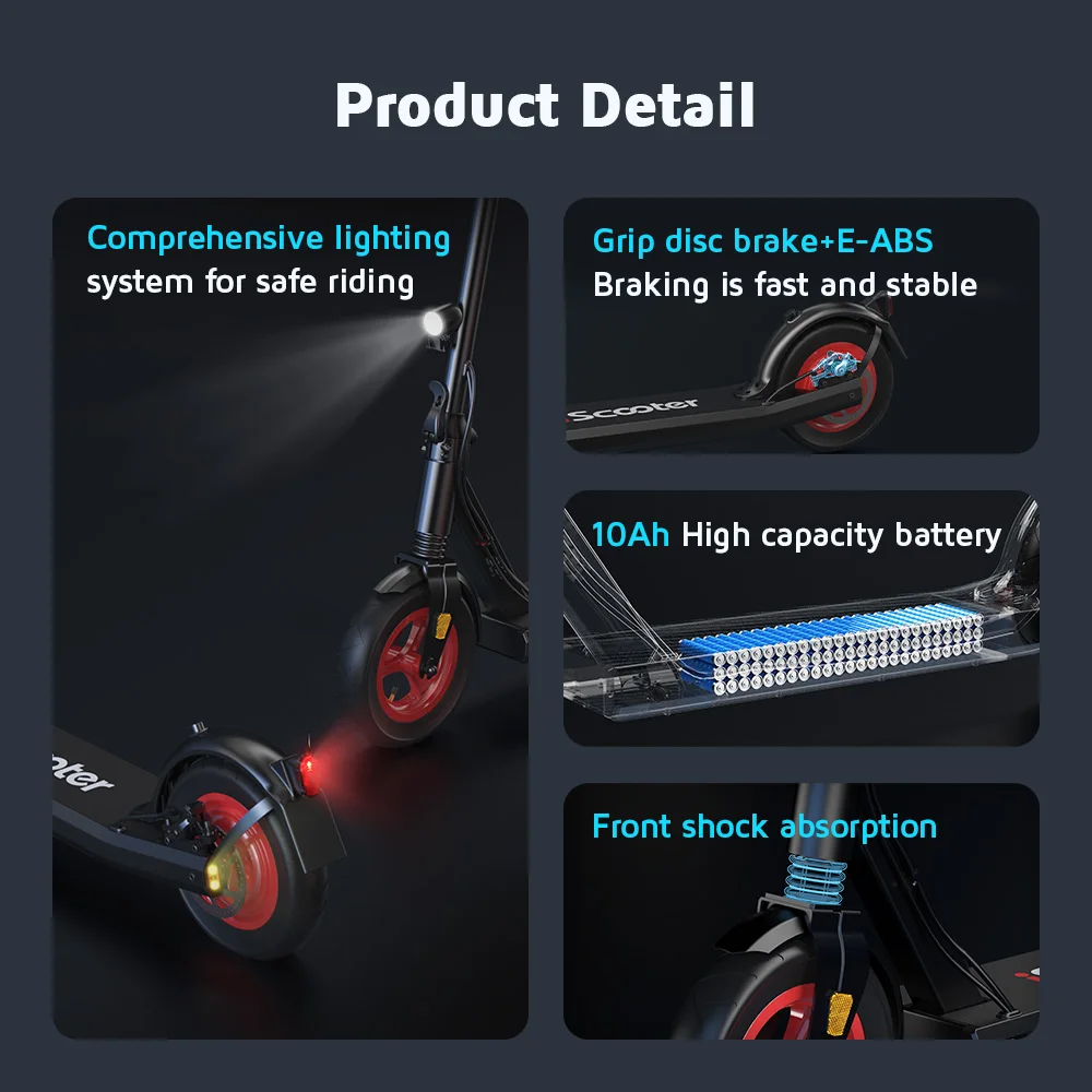Electric Scooters 350W 500W I9/I9S Electric Kick Scooter Lightweight E-Scooter Foldable ScooterScooter