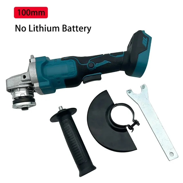 125MM Brushless Electric Angle Grinder Variable Speed for Makita 18v Battery Grinder Cutting Machine Woodworking Power Tool