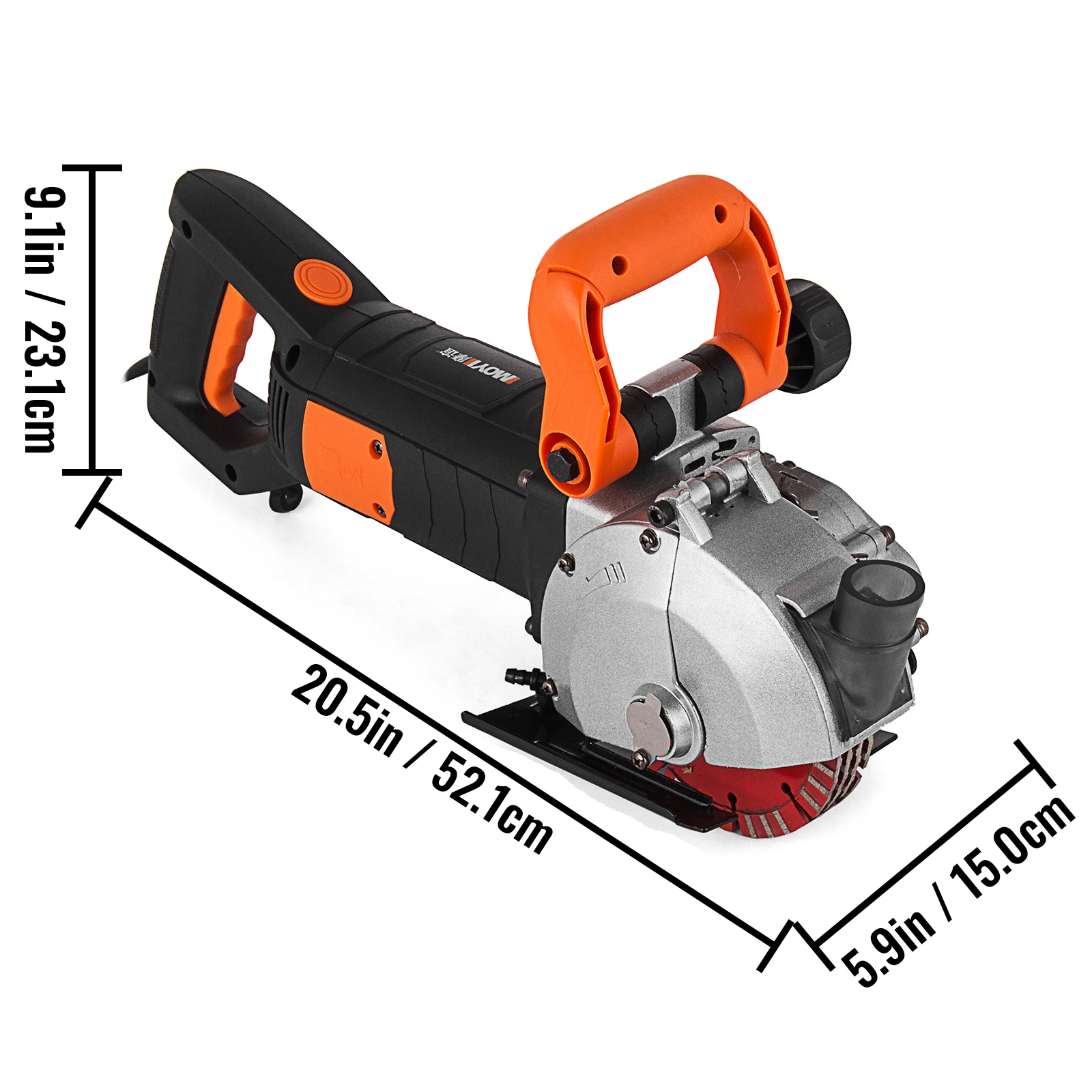 115mm 133mm Electric Wall Chaser Seamless Groove Cutting Machine Max Load 4KW 4.8KW Steel Concrete Circular Saw