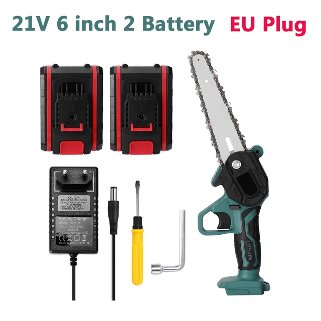 Electric Pruning Saw with Lithium Battery Rechargeable Mini Cordless Electric Saw Woodworking Chain Saws Garden Logging