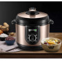 Household Electric Pressure Cooker 4L Intelligent Rice Cooking Machine 70 kPa Stewing Soup Pot Cake Maker knob Control 220V