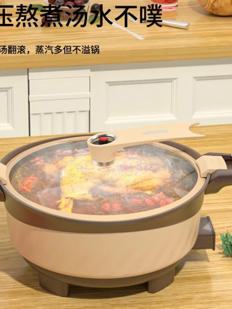 Cooking Appliances Electric micro pressure cooker 7L stewing pot electric wok non stick roasting pot household electric hot pot