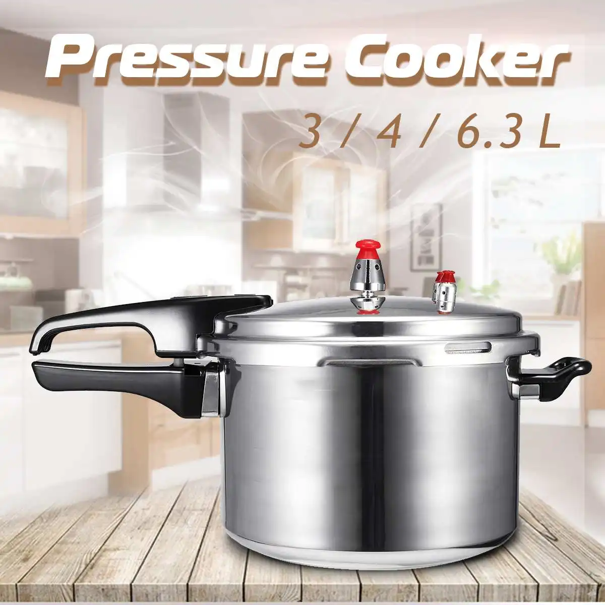 18cm/20cm/22cm  Kitchen Pressure Cooker Electric Stove Gas Stove Energy-saving Safety Cooking Utensils Aluminum Alloy