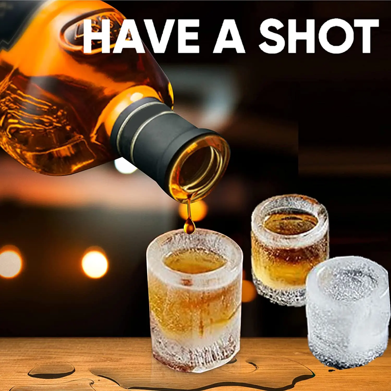 Creative 4 Grids Ice Cube Tray Mold Cup Mould Makes Shot Glass Ice Mould Novelty Gifts Ice Tray Summer Drinking Kitchen Tool