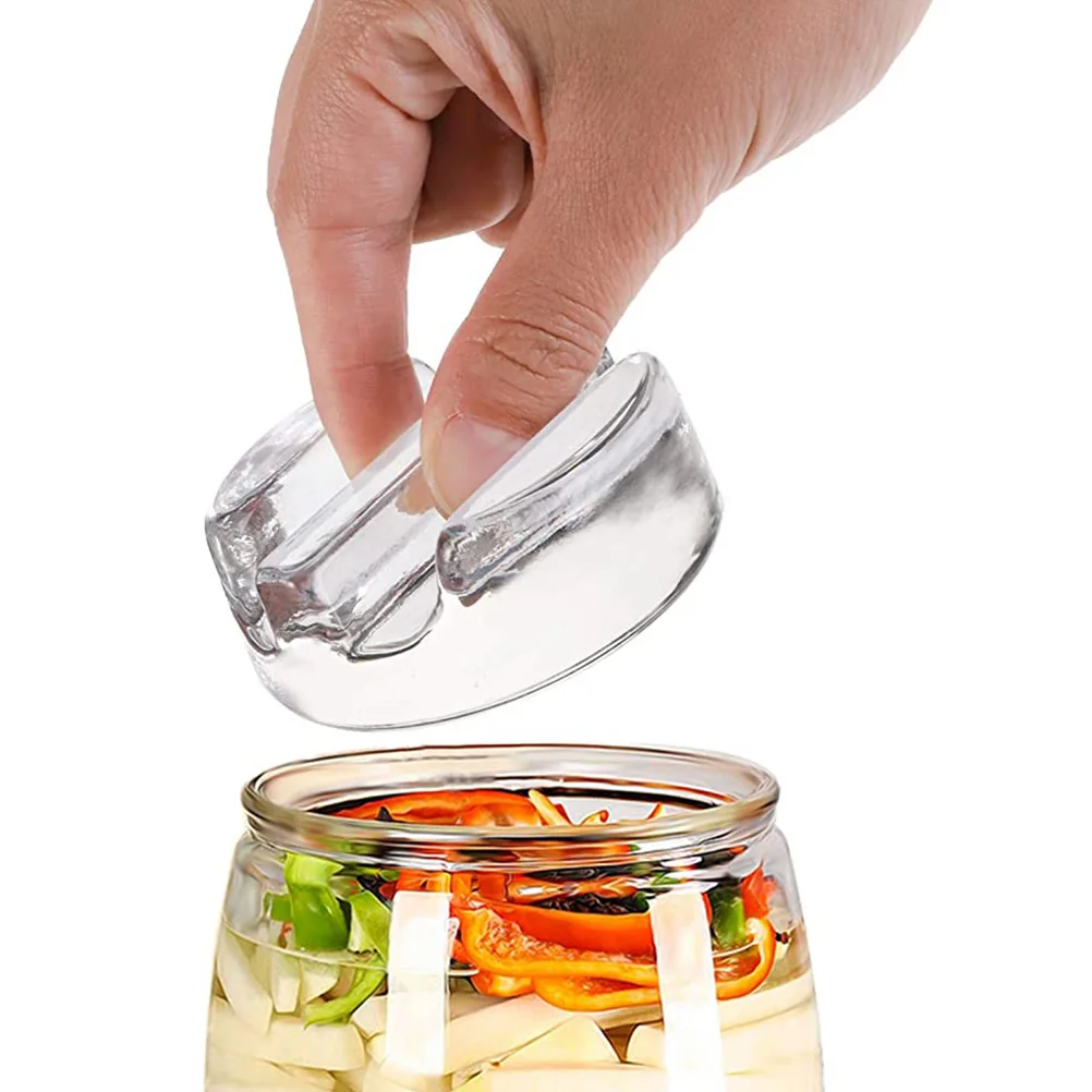 Weights Fermentation Glass Jar Fermenting Lids Mason Pickling Jars Canning Pebbles Lidairlock Silicone Pickle Ferment Pot Kimchi