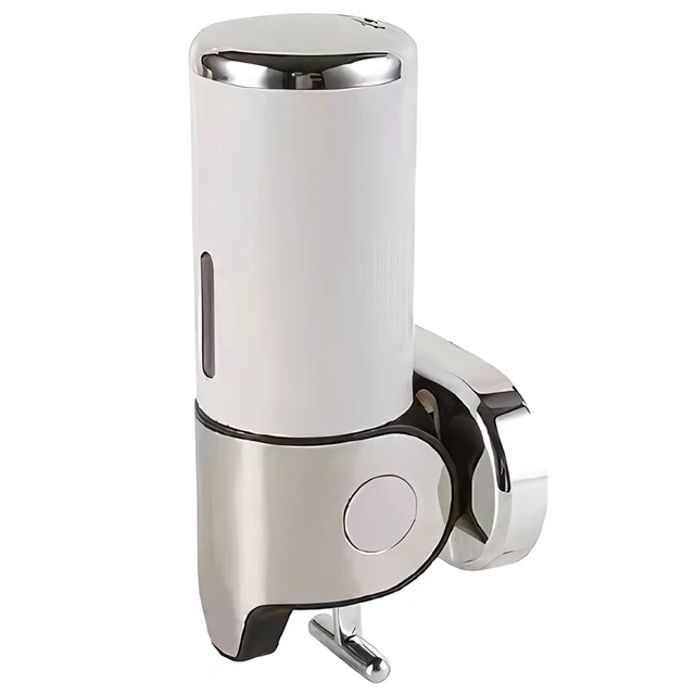 500ML Shampoo Soap Liquid Dispenser Single/Double/Triple Wall Mounted Square Manual Shower Shampoo Liquid Dispenser Container