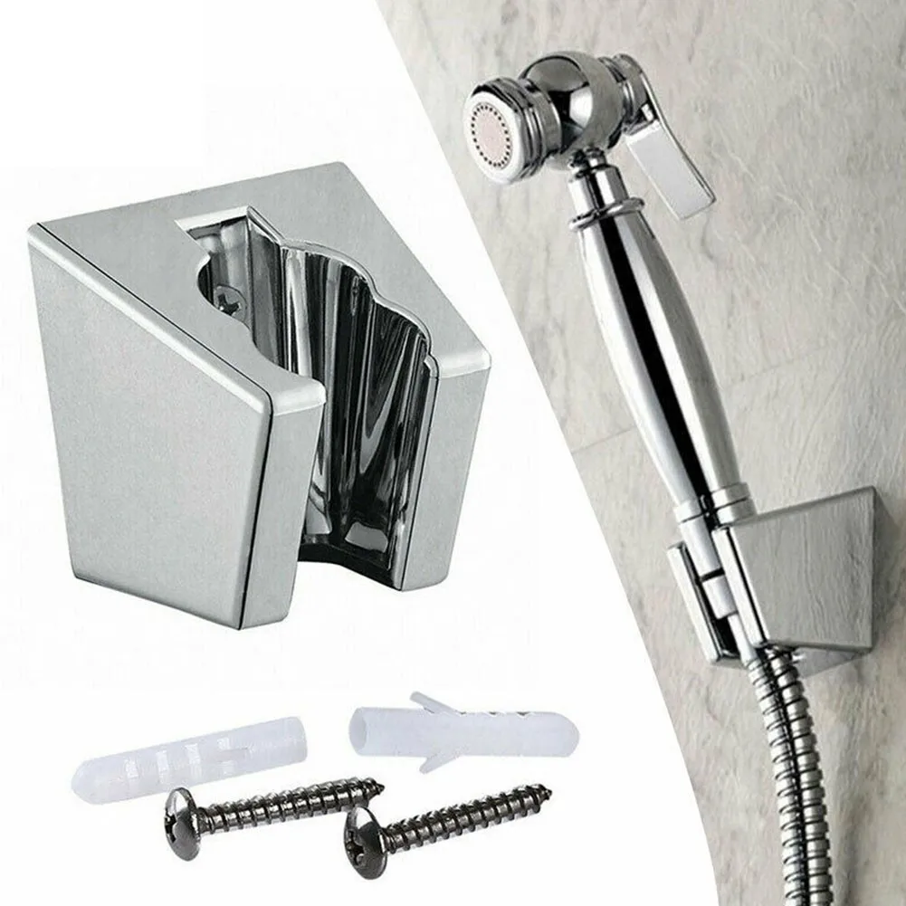 Universal Adjustable Hand Shower Holder Bathroom Wall Mounted Holder ABS Plastic Chrome Bathroom Bracket Stable