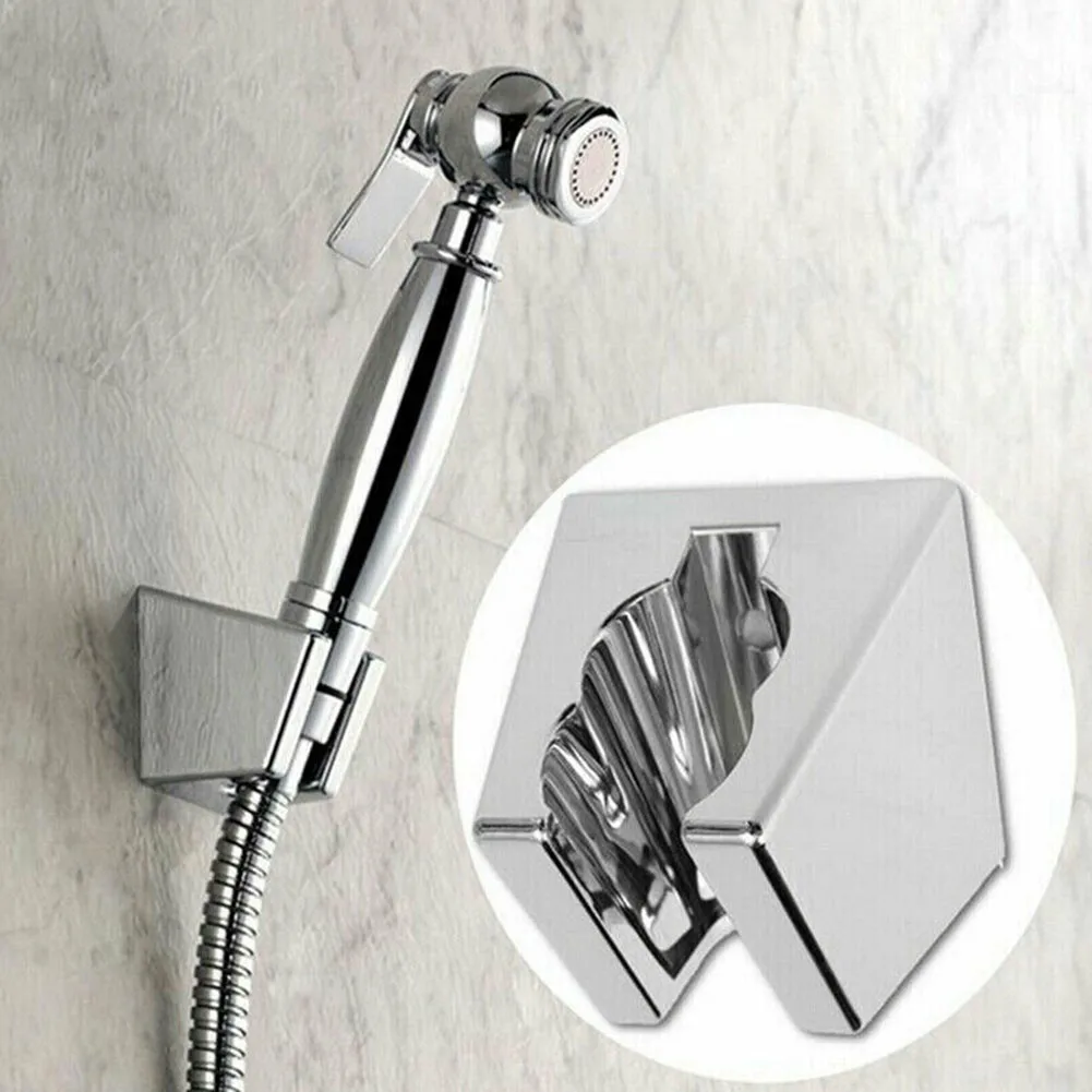 Universal Adjustable Hand Shower Holder Bathroom Wall Mounted Holder ABS Plastic Chrome Bathroom Bracket Stable