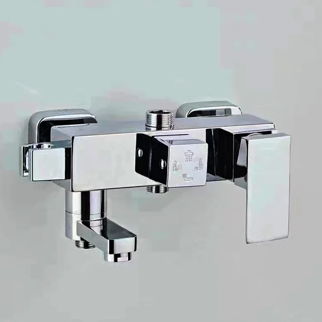 Brass Type Head Faucet Wall Mounted Bathtub Shower Mixer Tap Shower Faucet Shower Set Mixer