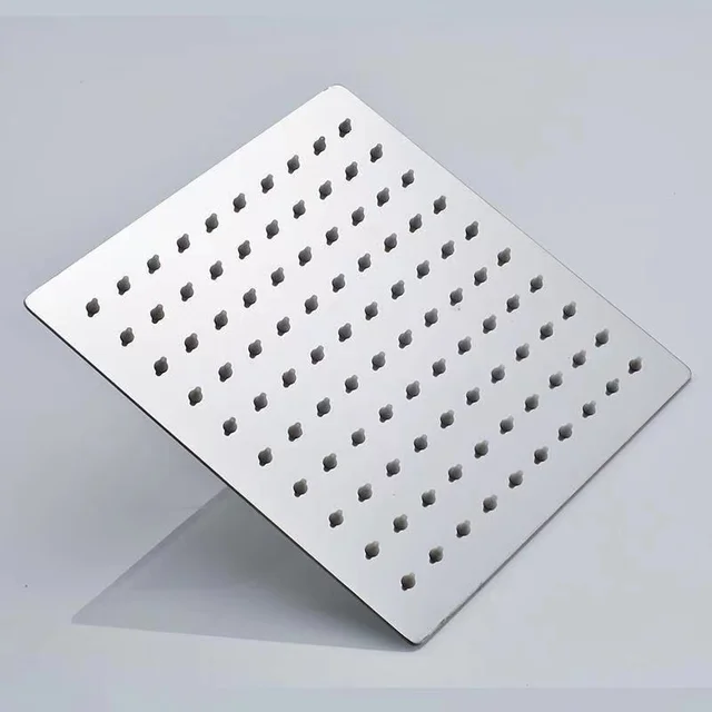 Stainless Steel Chrome Shower Head Rainfall Head Ceiling Wall Mounted, Bathroom Accessories 6-12 Inch