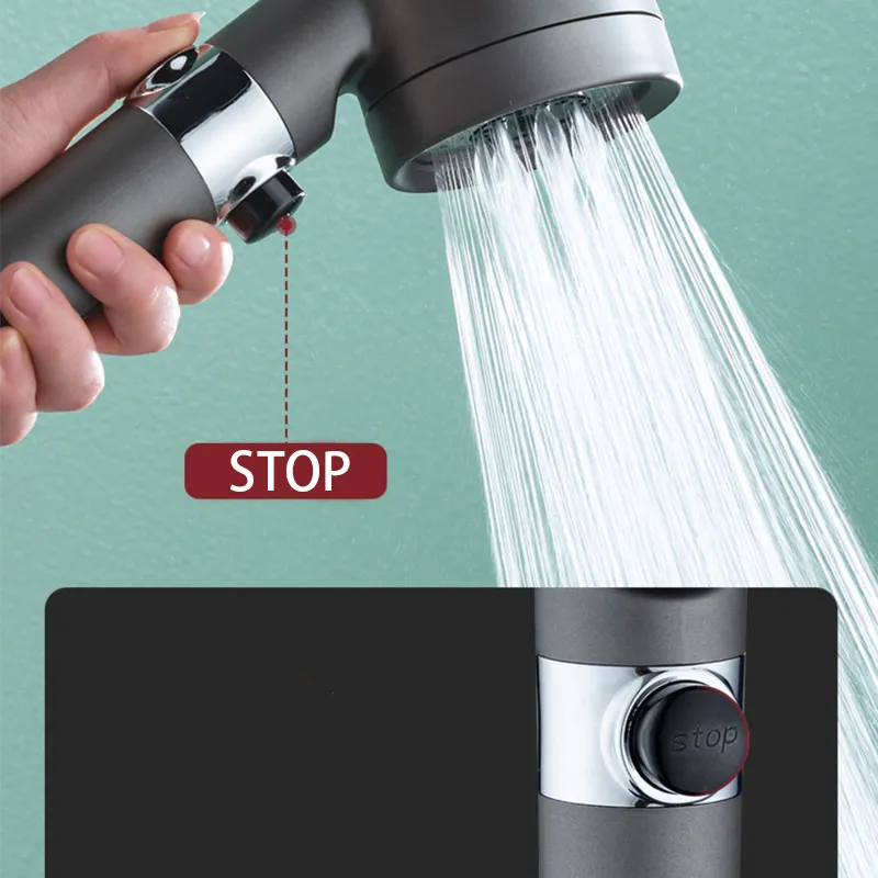 3 Modes High Pressure Shower head Portable Filter Rainfall Faucet Tap Bathroom Bath Home Innovative Accessories