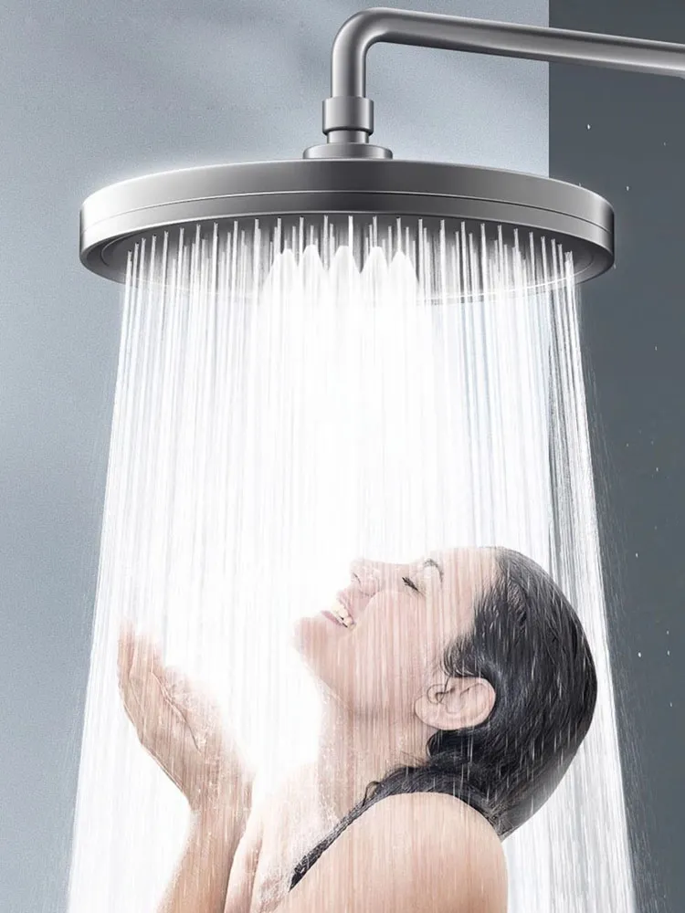 New 6 Modes Big Panel Large Flow Supercharge Rainfall Shower Head High Pressure Top Rain Shower Faucet Bathroom Accessories