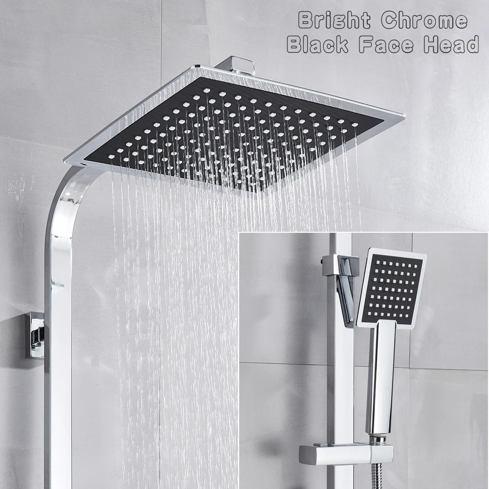 Bathroom Shower System Bath Shower Faucet Bathtub Faucet Mixer Tap Handheld Shower Set Wall Mounted Slide Bar