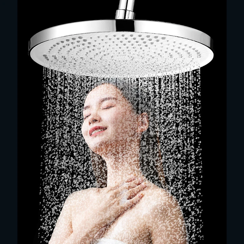 9/10 Inch Overhead Shower Head Large Rain Shower Head High Pressure Showerhead Bath  Shower Cabin Parts  Led Shower Head