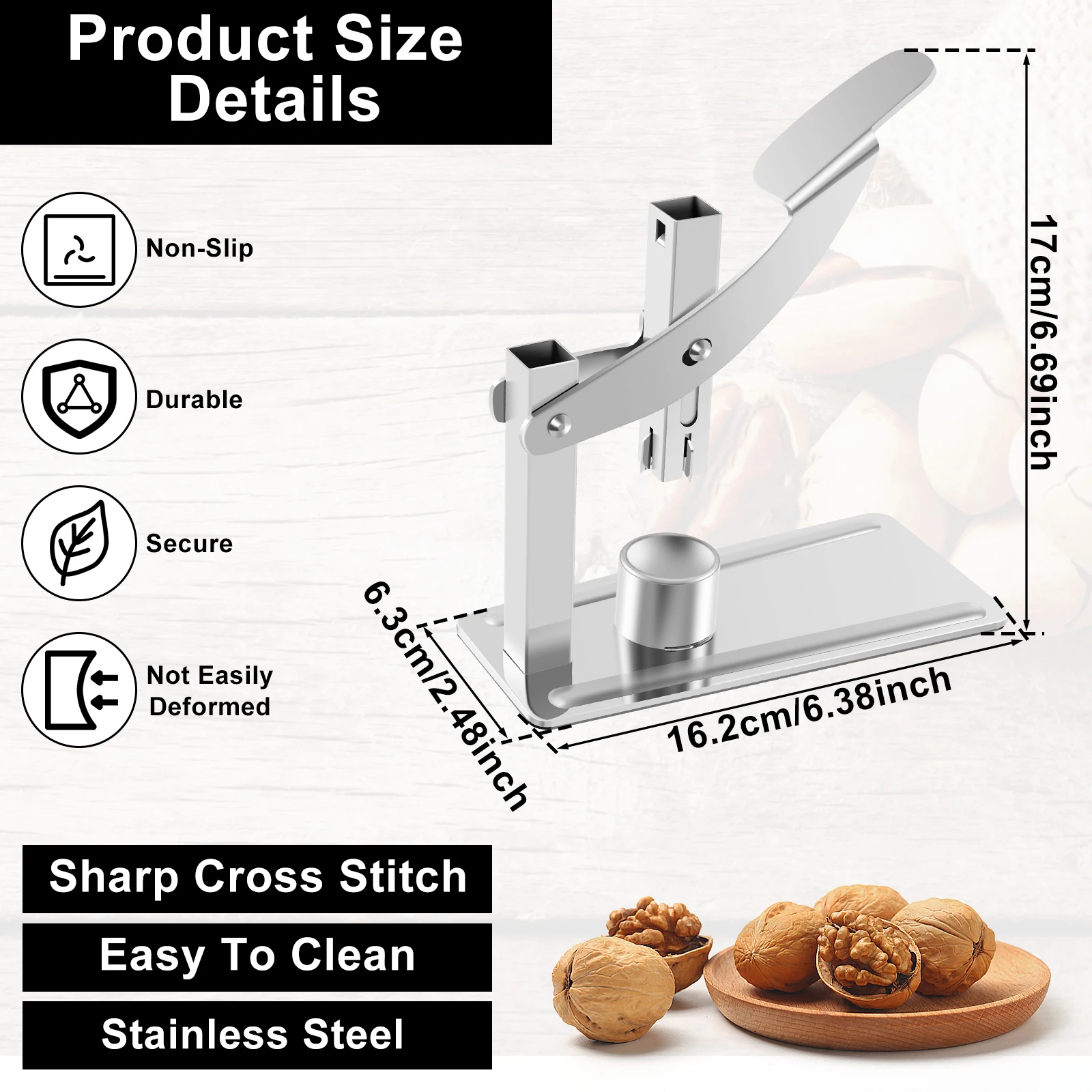 Chestnut Opener Machine Stainless Steel Chestnut Clip Heavy-Duty Cutter Nut Cracker Sheller Walnut Clip Peeler Kitchen Tools