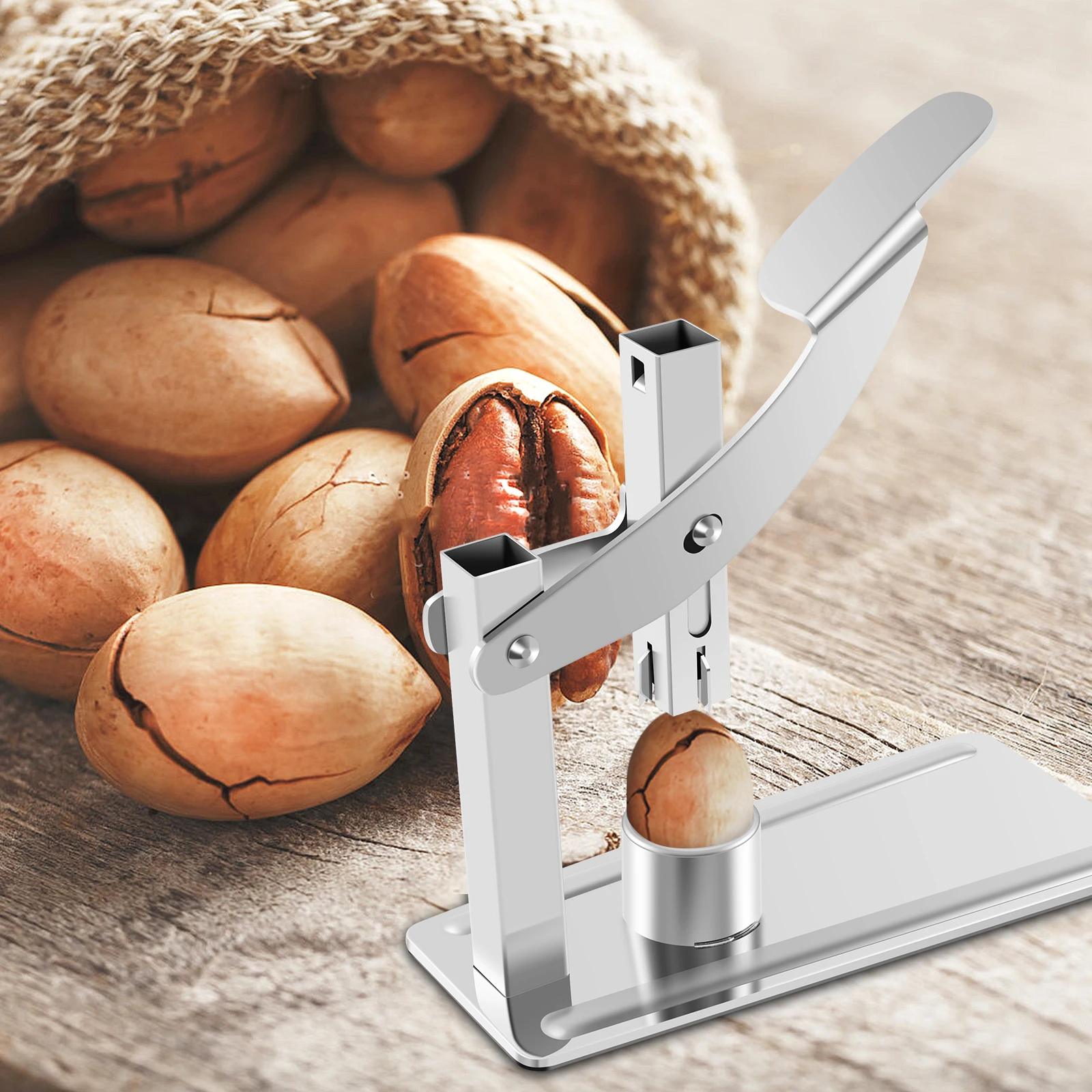 Chestnut Opener Machine Stainless Steel Chestnut Clip Heavy-Duty Cutter Nut Cracker Sheller Walnut Clip Peeler Kitchen Tools