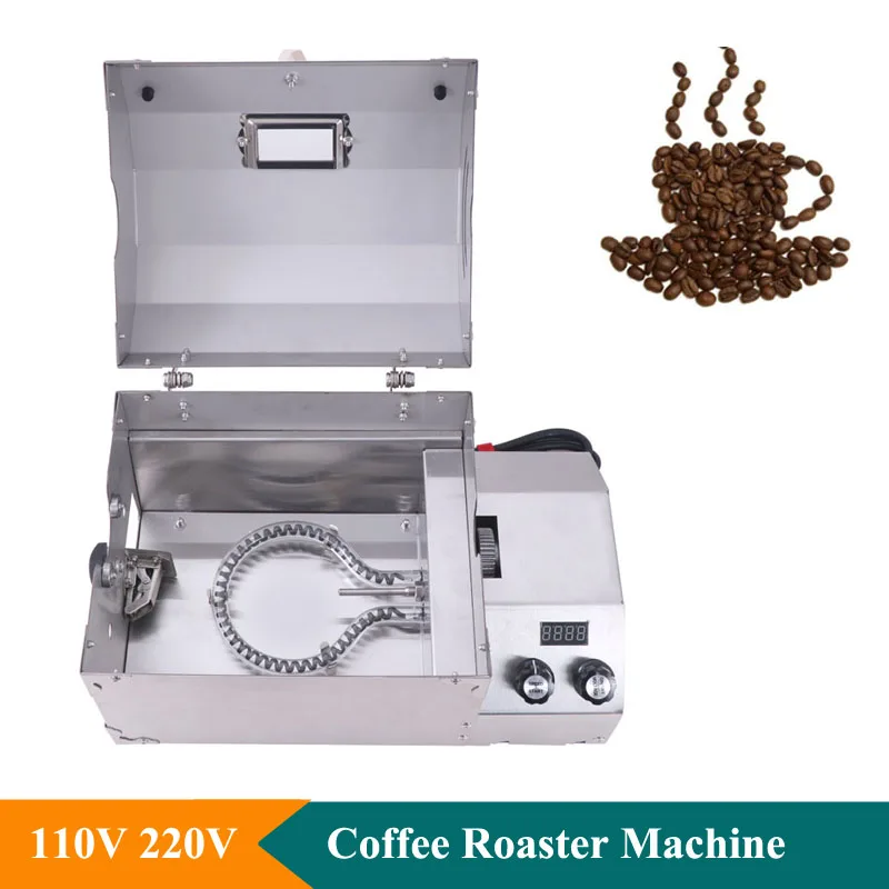 110V 220V Electric 400g Coffee Beans Roasting Machine 1200W Coffee Bean Roaster Machine Cocoa Beans Roaster Machine In Home