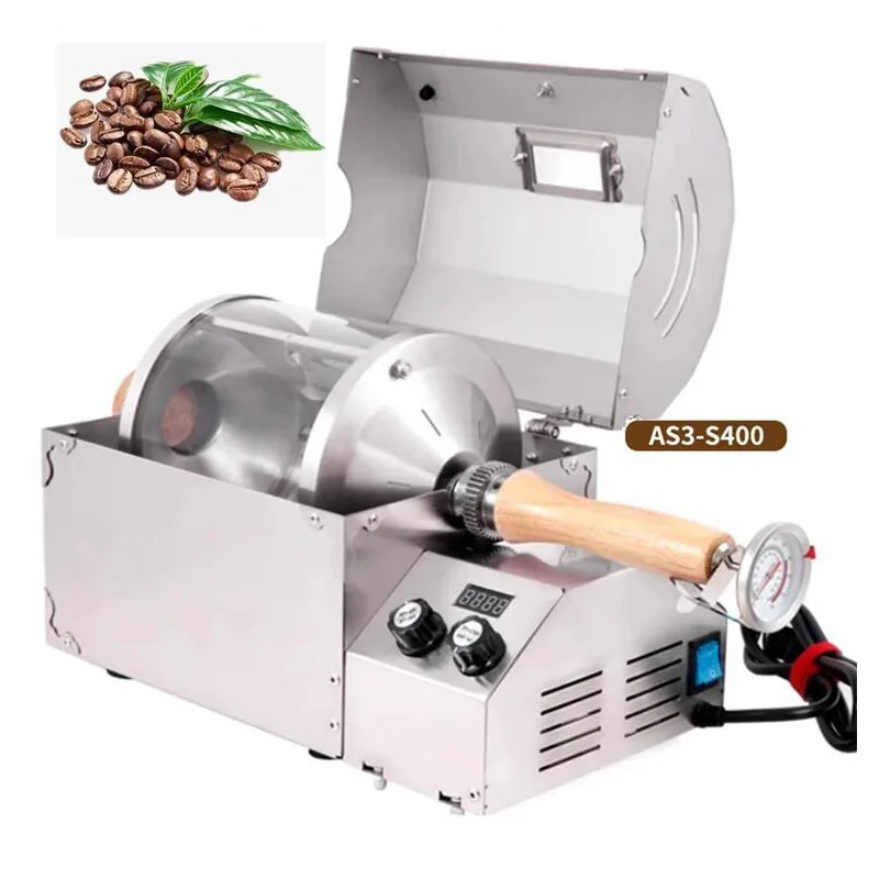 110V 220V Electric 400g Coffee Beans Roasting Machine 1200W Coffee Bean Roaster Machine Cocoa Beans Roaster Machine In Home