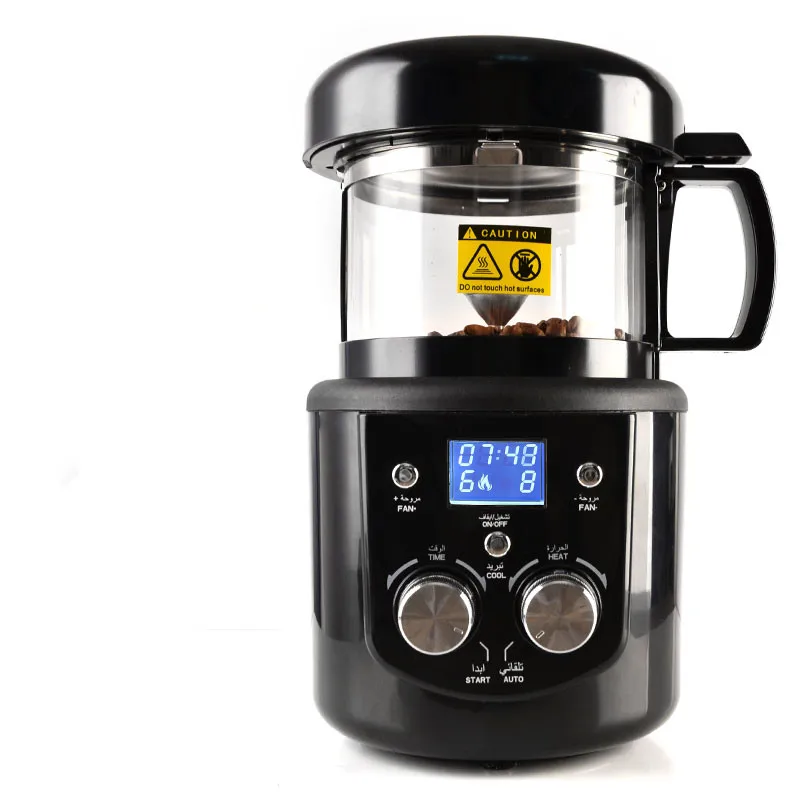 80-100g CE/CB Home Coffee Roaster Electric Mini No Smoke Coffee Beans Baking Roasting Machine 110-240V 1400W