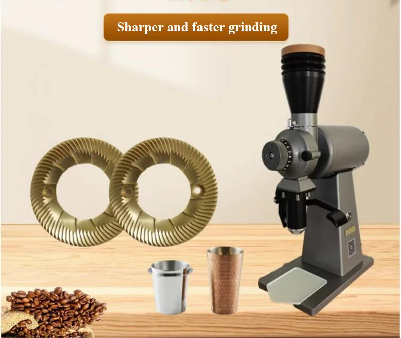 Professional Electric Coffee Grinder 90mm burr Espresso Coffee Bean Grinding Machine 1-20 Gear Adjustment