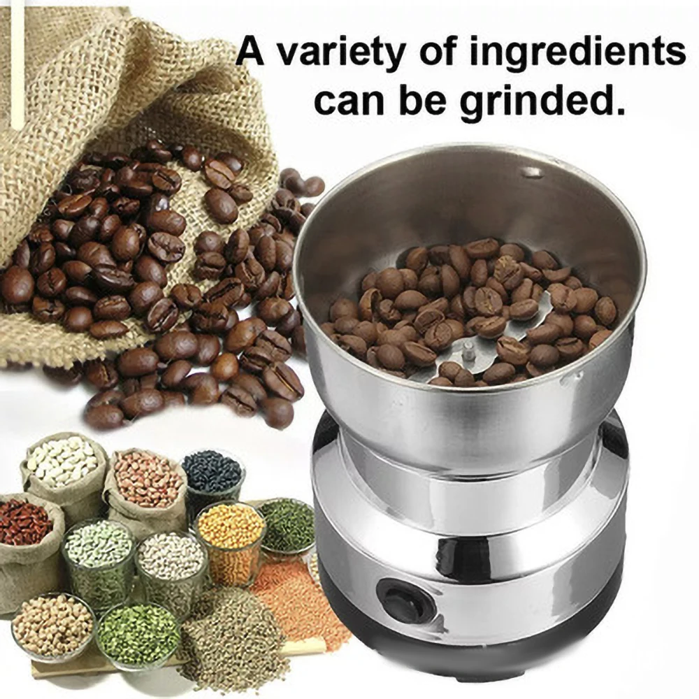 Electric Coffee Grinder Kitchen Cereals Nuts Beans Spices Grains Grinder Machine Multifunctional Home