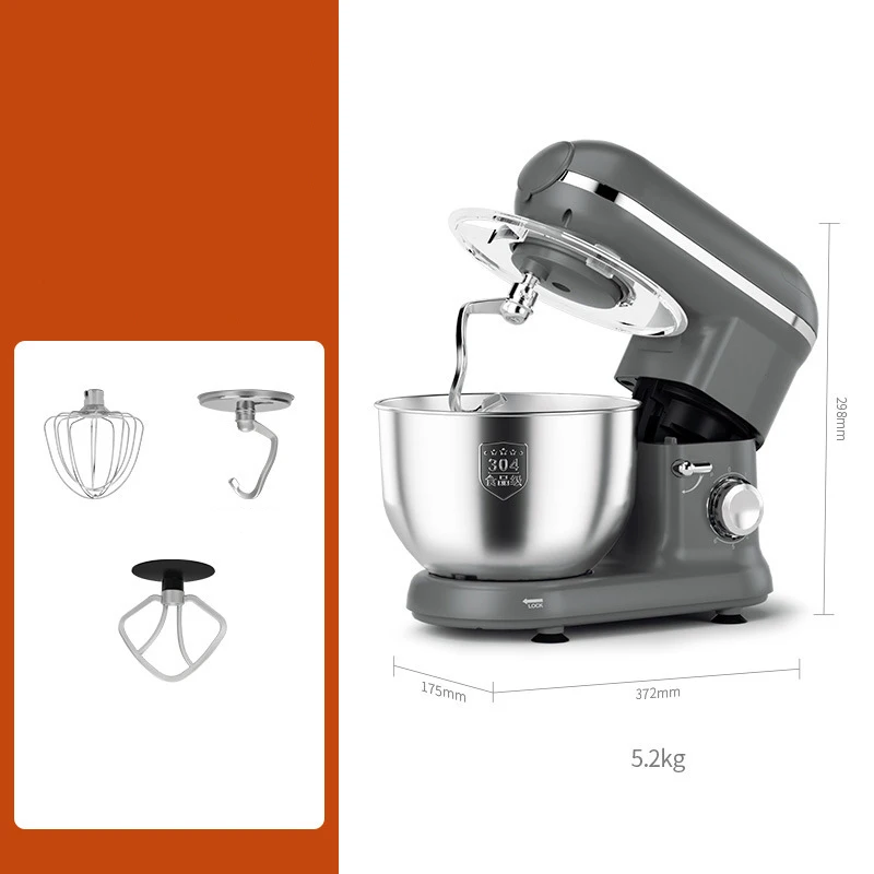 Multi-functional Chef Machine Dough Making Stand Food Mixers Kitchen Electric Blender Desktop Egg Whisk Cream Kneader Processor