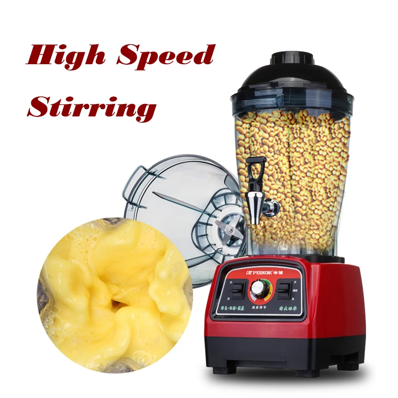 Commercial Large Capacity Blender 6L Vegetable Fruit Mixing Machine 2800w Food Mixer High Speed Foodprocessor
