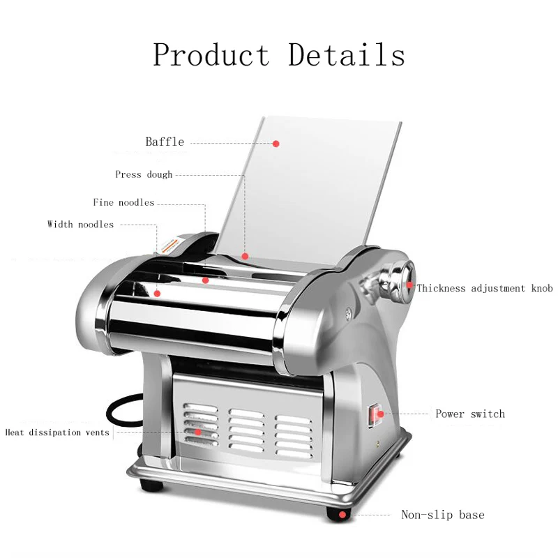 Noodle Machine Thickened Stainless Steel Kitchen Tools and Gadgets Manuals Food Processors Pasta Maker Manual Dining Bar Home