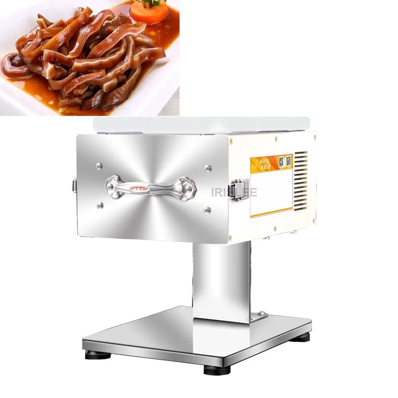 Commercial electric meat slicer Automatic wire cutter Desktop slicer 550W meat grinder dicing machine manual food processor