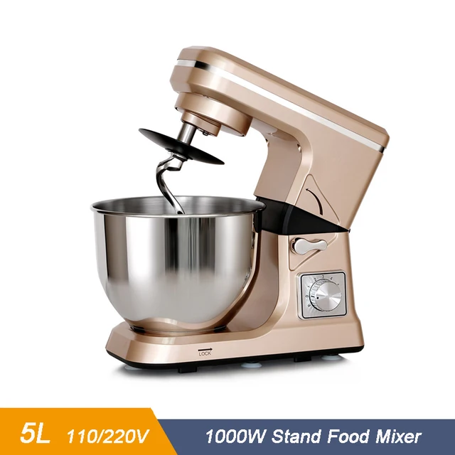 5L Planetary Stand Food Mixer 6-Speed Electric 110/220V Food Blender Processor Egg Beater Dough Mixer Kitchen Chef Machine