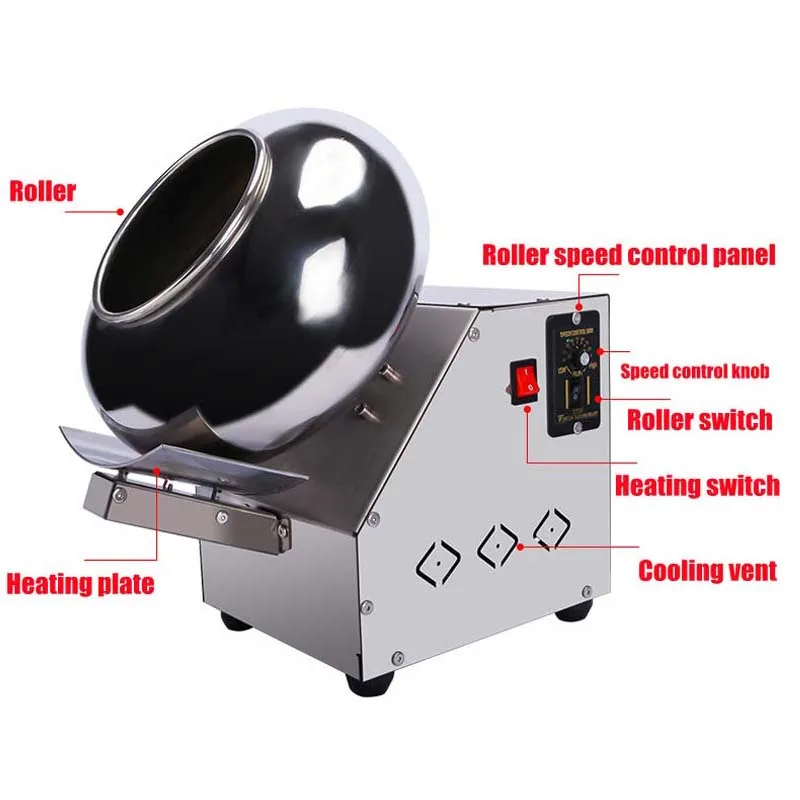 Sugar Coating Machine Polishing Machine Chinese medicine pill film coating machine food packaging round pill drying machine