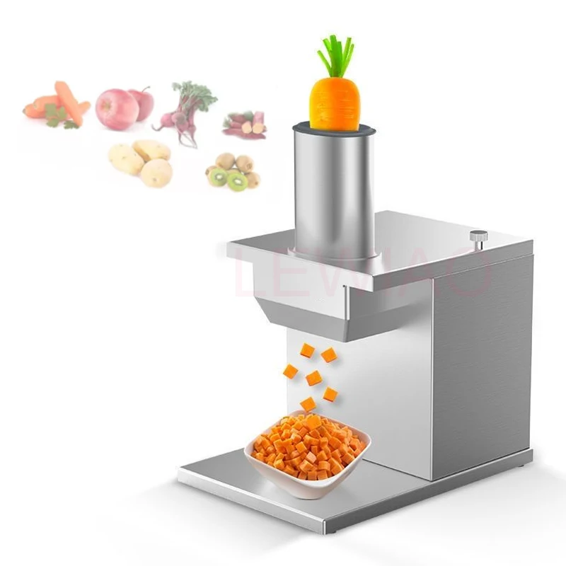 Commercial Electric Stainless Steel Dices Maker Food Granulator Machine Fruits Vegetables Dicer