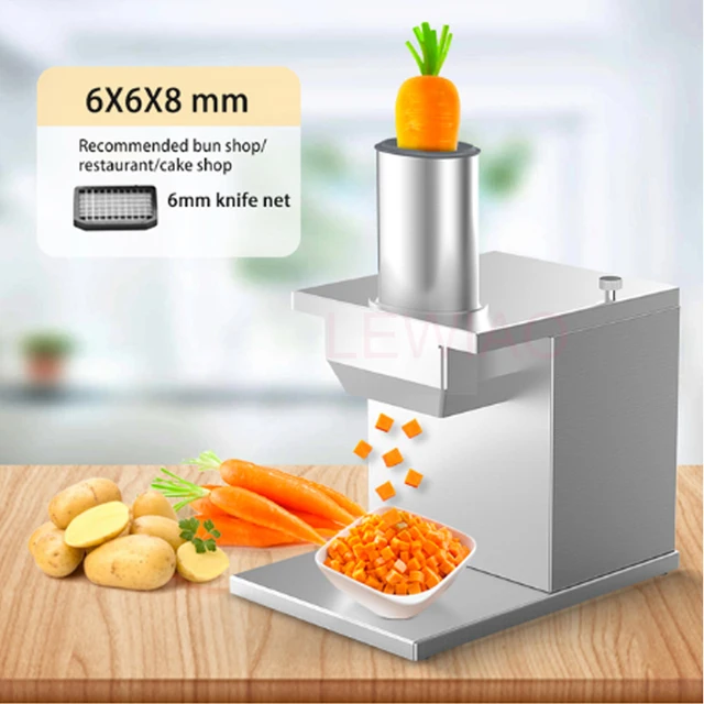 Commercial Electric Stainless Steel Dices Maker Food Granulator Machine Fruits Vegetables Dicer