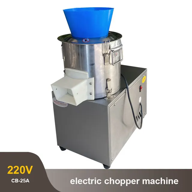 Electric Chili Onion Ginger Vegetable Cutting Machine Commercial Vegetable Cutter Food Chopper