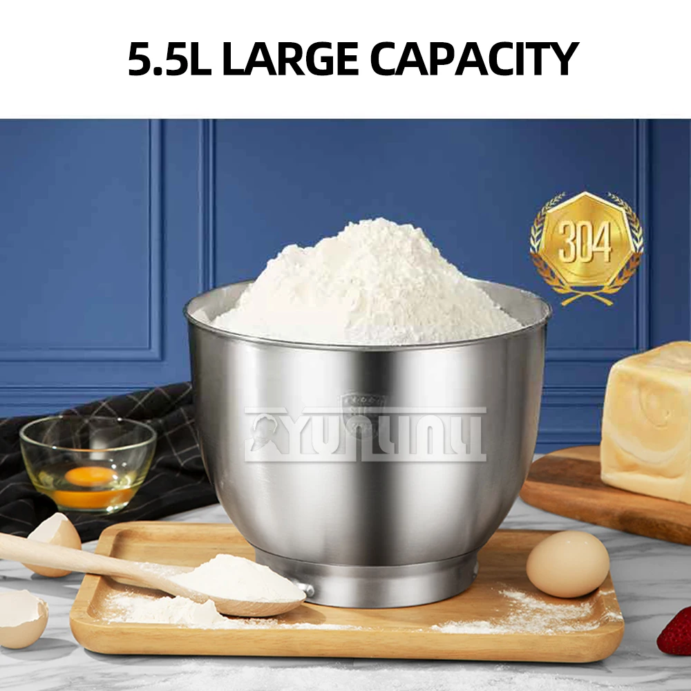 7L Kitchen Electric Mixer Multifunctional Mixer Egg Whisk Dough Cream Mixer Machine Automatic Food Blender