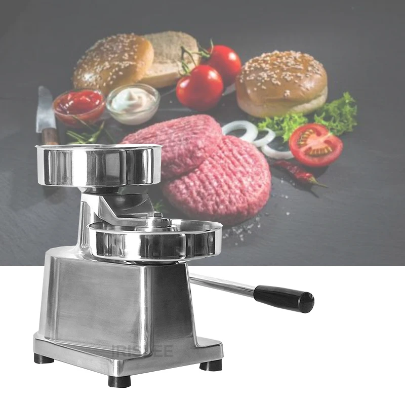 100mm-130mm MANUAL HAMBURGER PRESS Burger Forming Machine Round Meat shaping Aluminum Machine Food Processor Machine