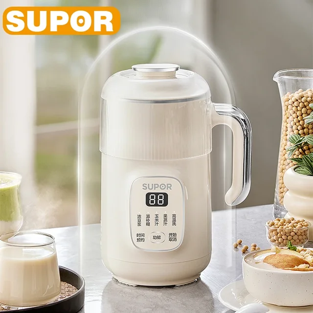 SUPOR Mini Food Blender 800ML Soymilk Machine DJ08B-P69E Reservation Electric Juicer Insulation Mixer Filter-free Soymilk Maker