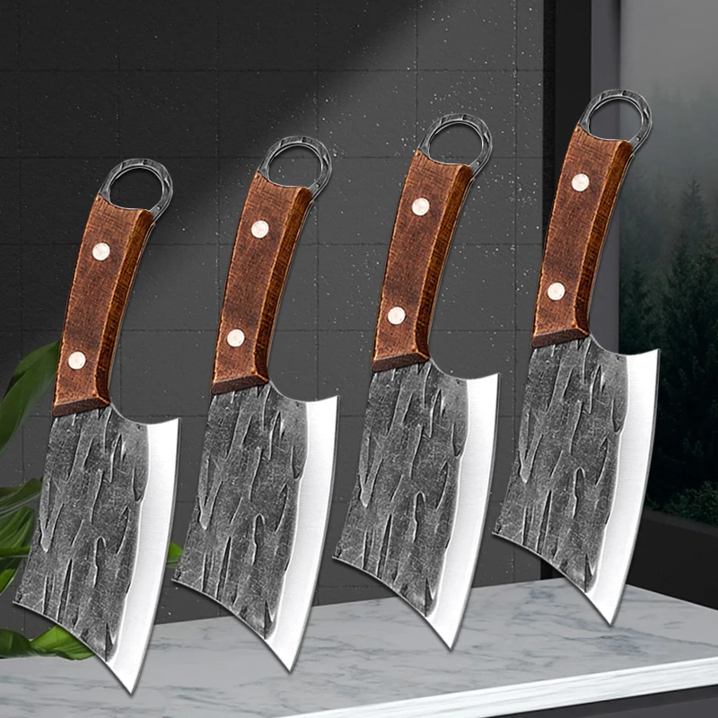 Forged Kitchen Knives Meat Cleaver Barbecue Fishing Knife Butcher Knife Chef Cooking Cutter Fish Fruit Peeling knife