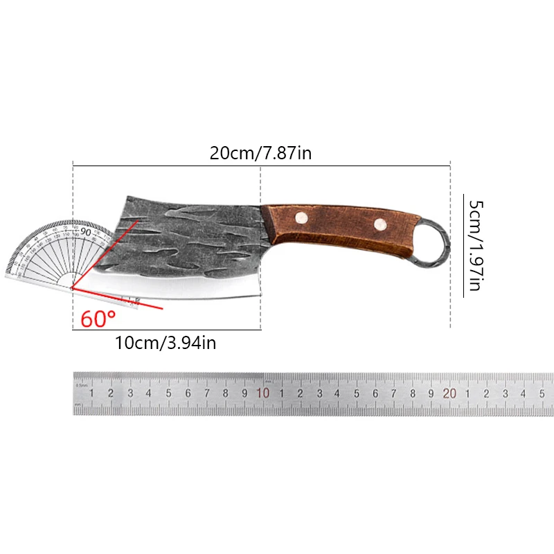 Forged Kitchen Knives Meat Cleaver Barbecue Fishing Knife Butcher Knife Chef Cooking Cutter Fish Fruit Peeling knife