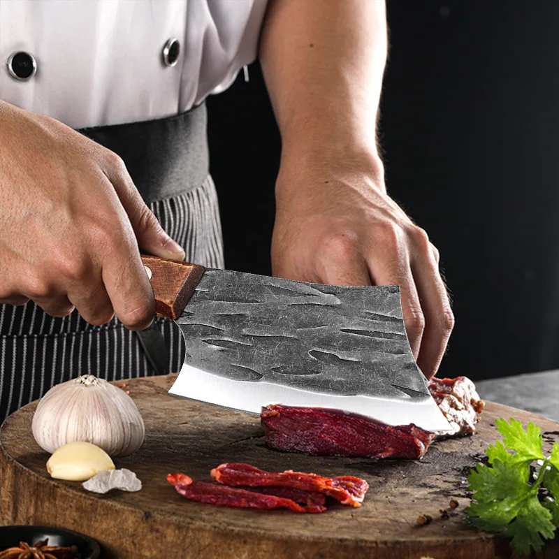 Forged Kitchen Knives Meat Cleaver Barbecue Fishing Knife Butcher Knife Chef Cooking Cutter Fish Fruit Peeling knife