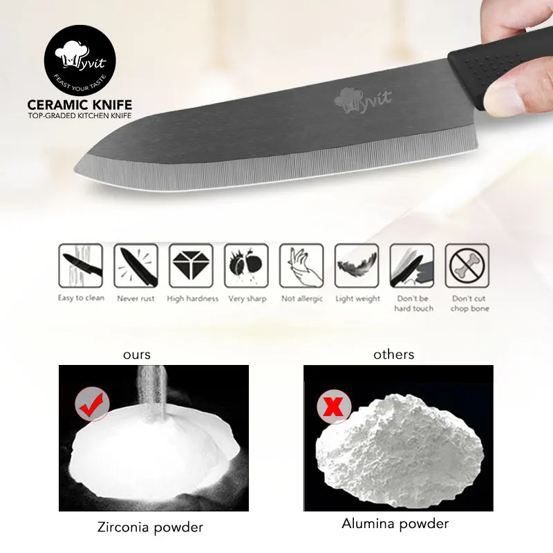 Kitchen Knives cook set Ceramic Knives Cook set 3 4 5 6 inch Zirconia Ceramic Black Blade Cooking Paring Fruit Chef Knives