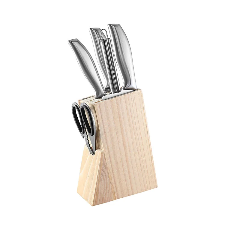 Stainless Steel Kitchen Knives Set Tools Kitchen Knife Scissors Knife Sharpener Chopping Knife Holder