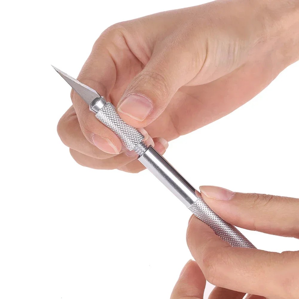 Metal Carving Scalpel Knife Tools Kit Anti-Slip Blades Engraving Craft Craft Knives Mobile Phone PCB DIY Hobby Repair Hand Tools
