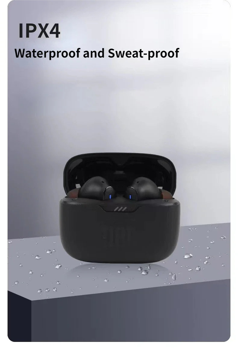 Tune 230nc TWS Wireless Bluetooth Headset Stereo Bass Waterproof Sports Earphone with Microphone Headphone T230nc