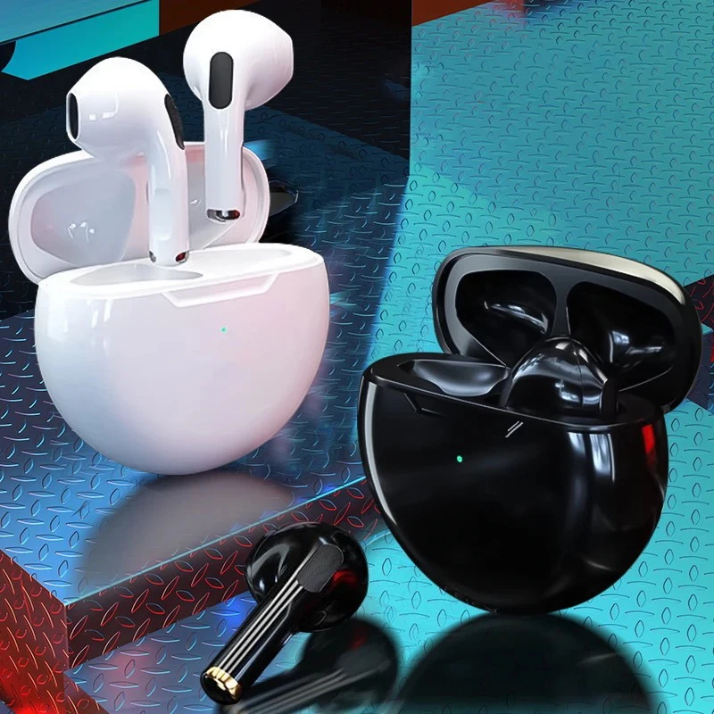 Original Air Pro 6 TWS Wireless Headphones Bluetooth Earphones In Ear Earbuds Earpod Sports Gamer Pods Headset For Apple iPhone