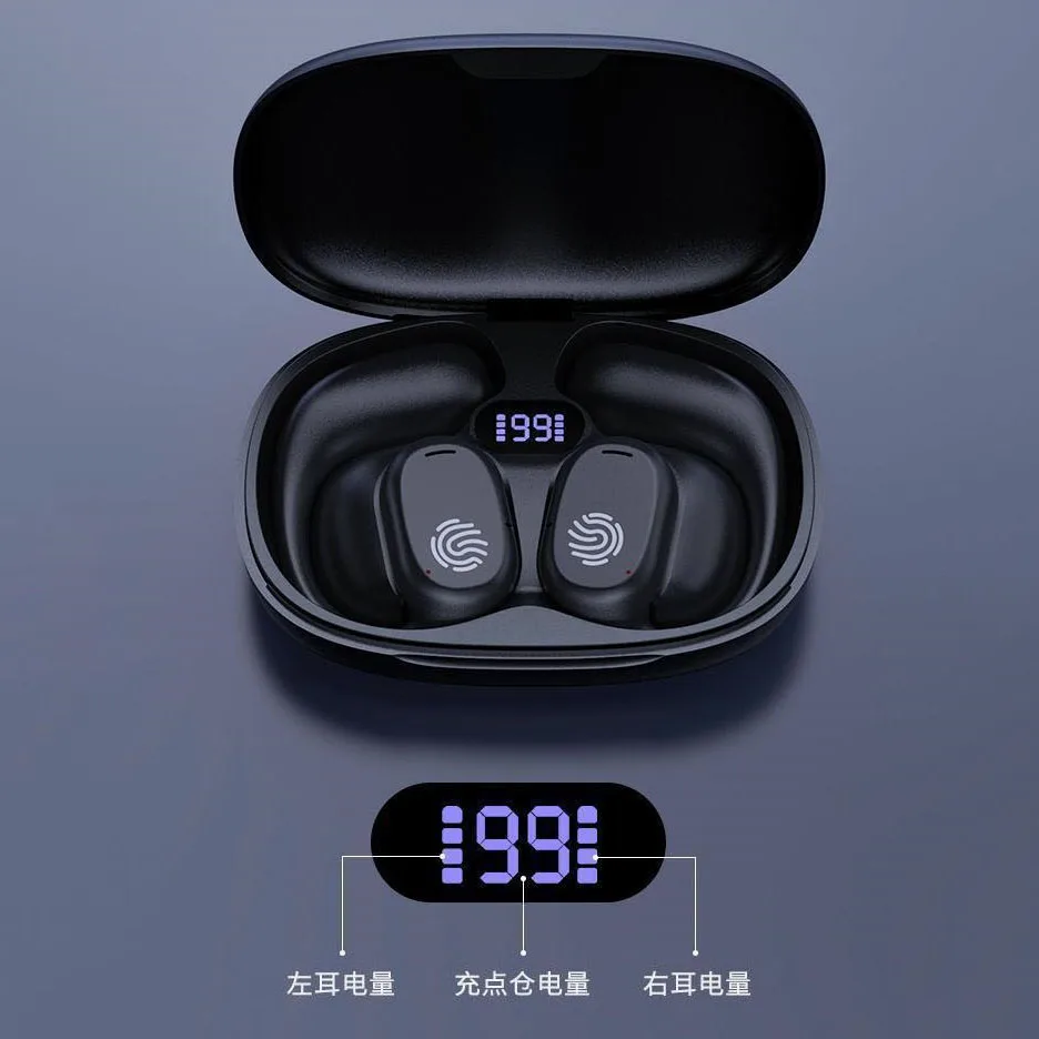 Original Bone Conduction T27 Bluetooth Earphones Ear Earbud Wireless Headphone With Mic Sports Hifi Headsets