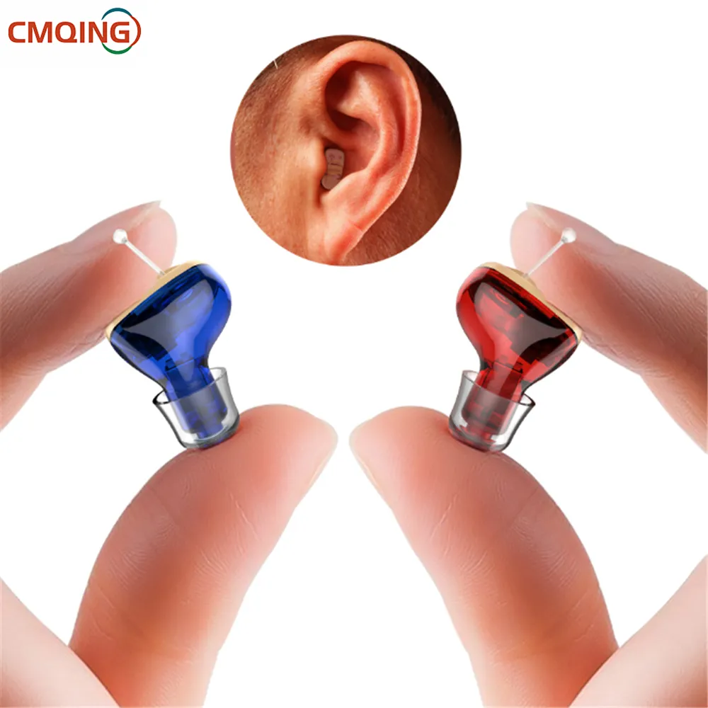 New Hearing Aids Audifonos for Deafness/Elderly Adjustable Micro Wireless Mini Size Invisible Hearing Aid Ear Sound Amplifier