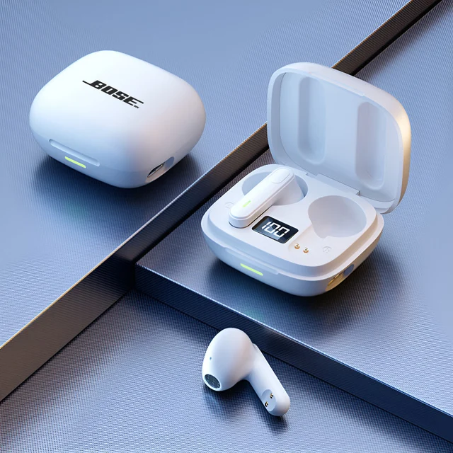 T8 True Wireless Bluetooth Digital Display Headset Stereo Waterproof Sports Earphones with Mic Touch Operation, Music Headphones