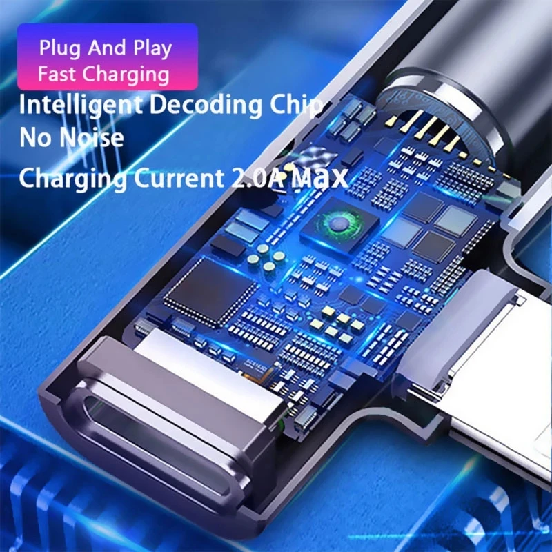 2 IN 1 Audio Headphone Charging Dual Adapter Splitter For iPhone XR XS X 7 8 11 11Pro For 3.5mm Jack to Earphone AUX Cable